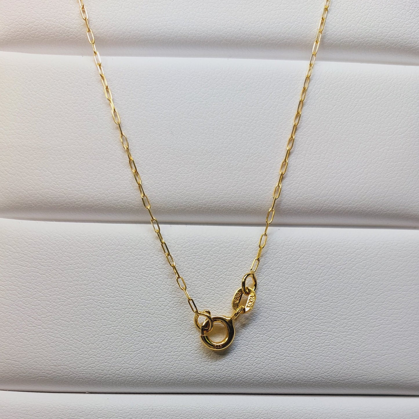 9ct Yellow 1.1mm Paperclip Chain SNL30