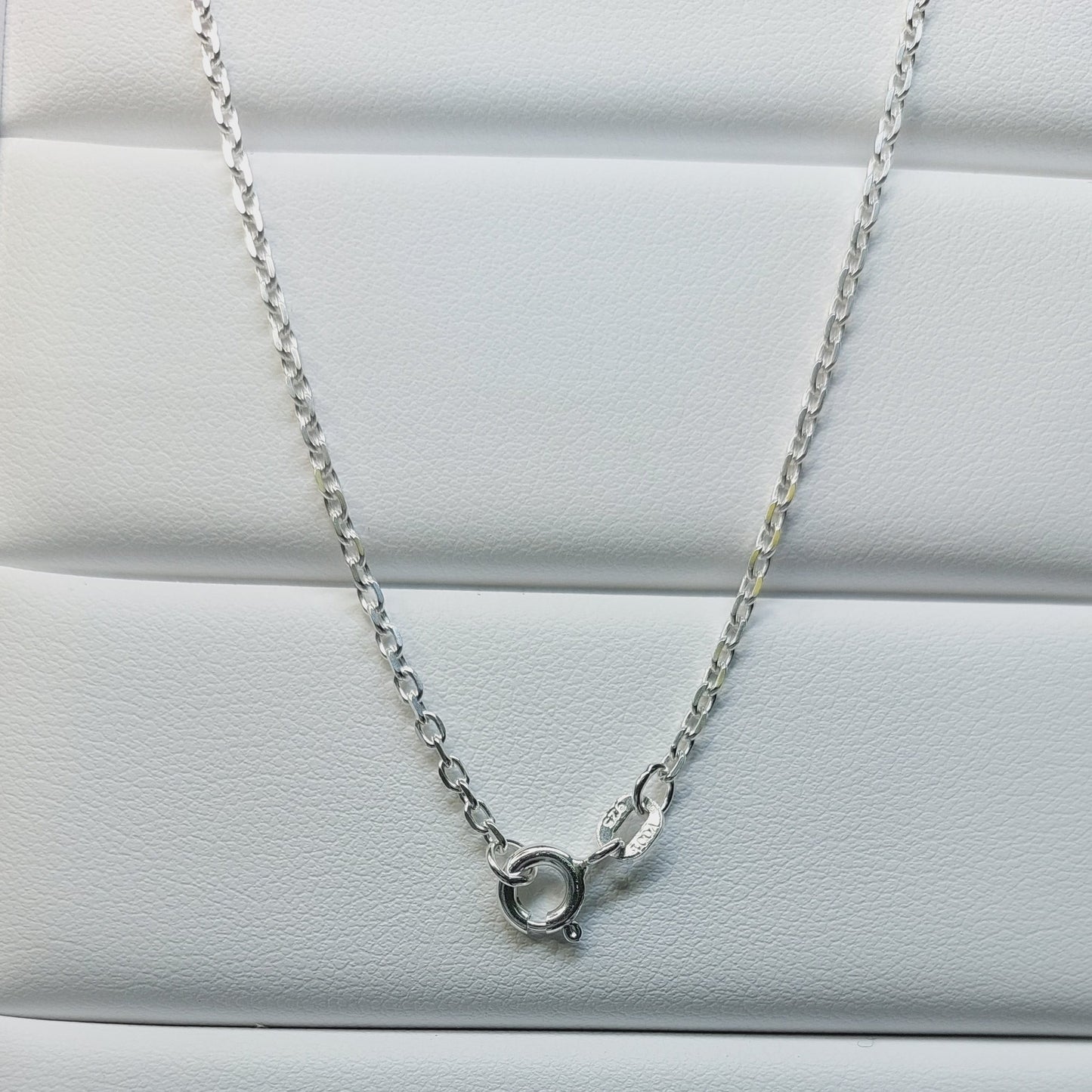 Sterling Silver 1.85mm Diamond Cut Trace Chain F50