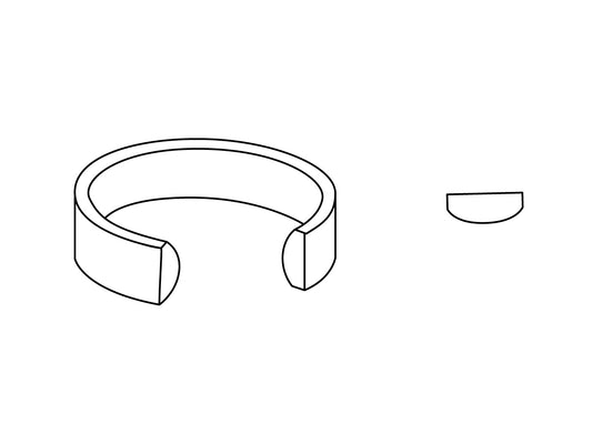 18ct Red Gold Easy Fit Wedding Ring 2.0mm Medium Weight