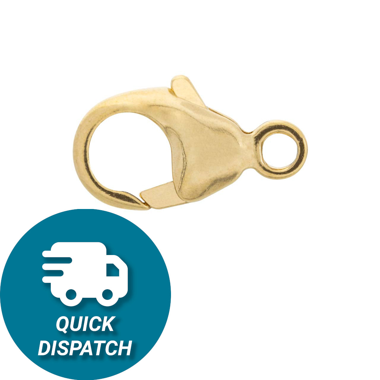 9ct Yellow Gold Carabiner