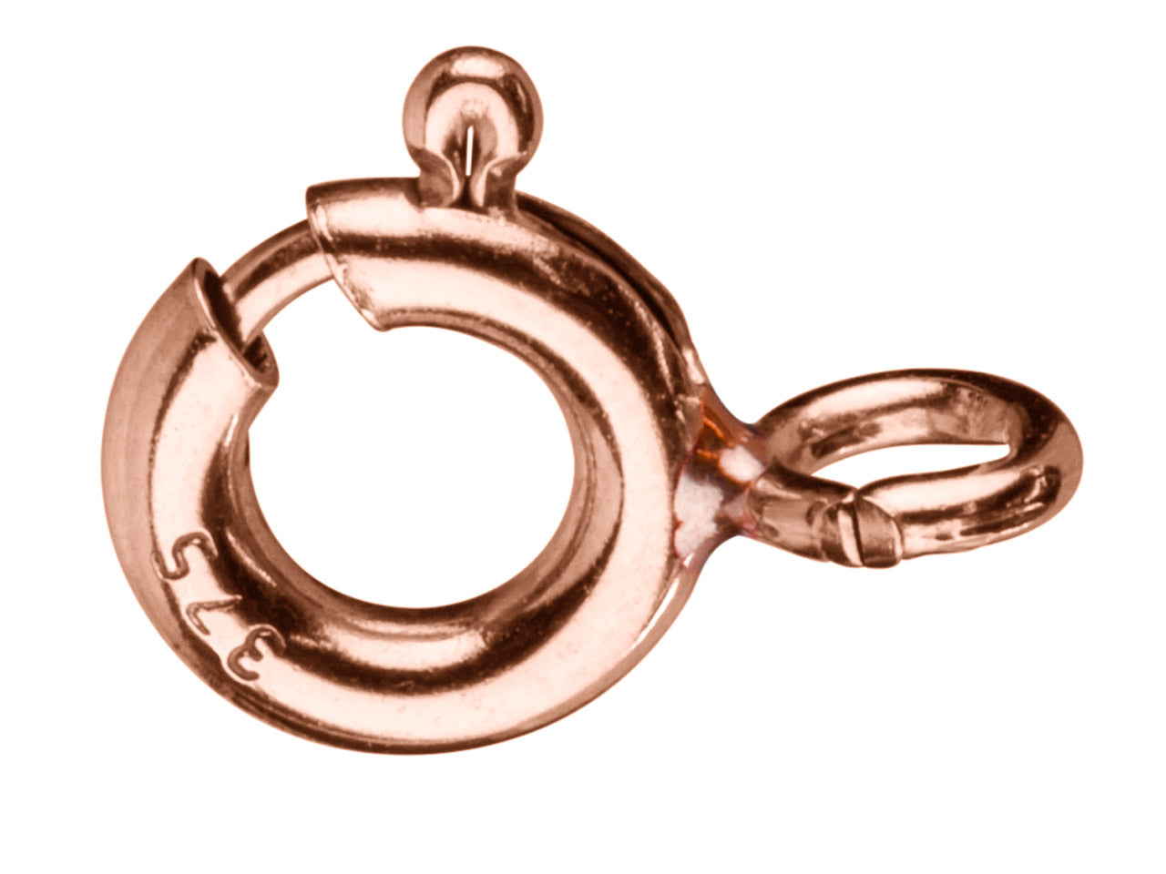 9ct Red Gold Bolt Ring Closed 5mm Heavy Weight