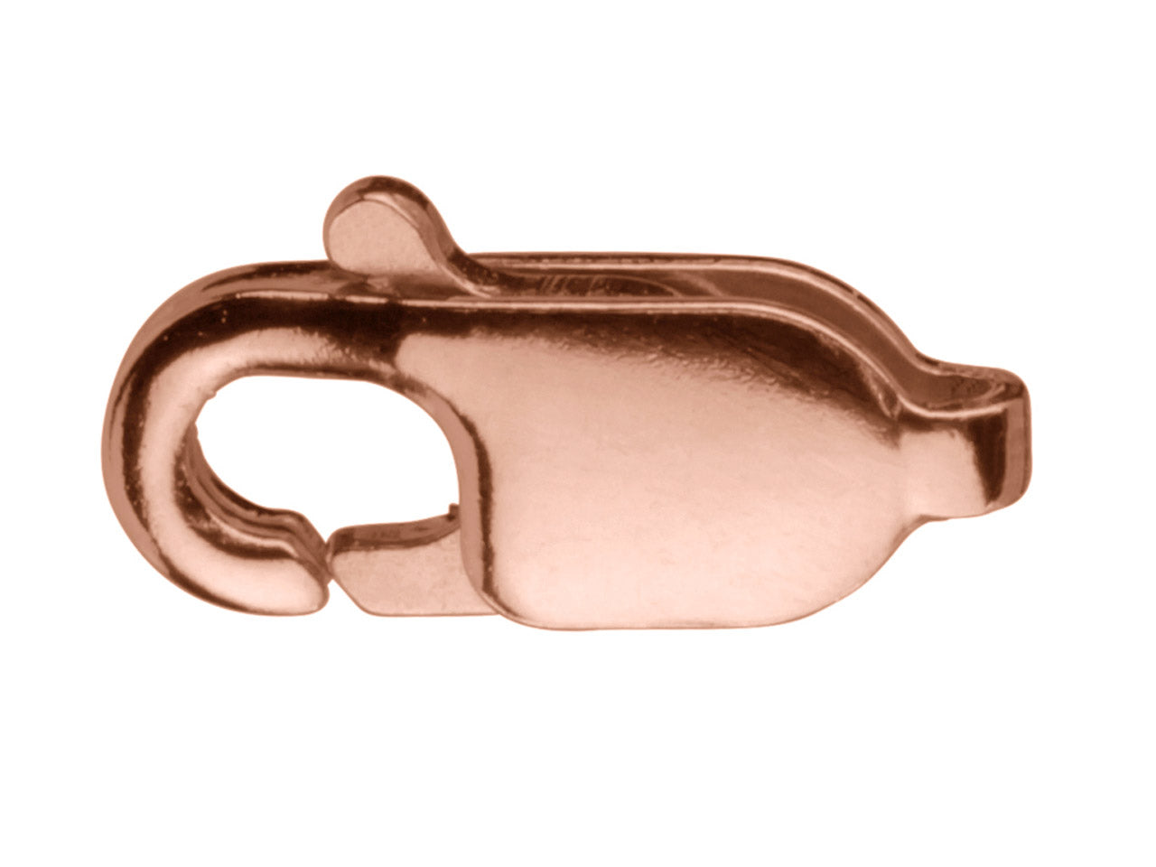 9ct Red Gold Lobster Claw Oval 9mm