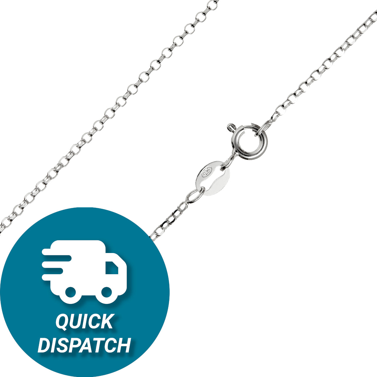 Sterling Silver 1.4mm Diamond Cut Belcher Chain