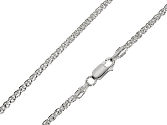 Sterling Silver 2.5mm Spiga Chain