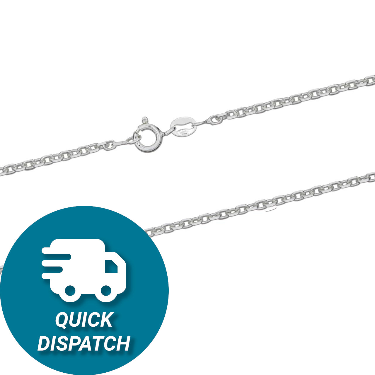 Sterling Silver 1.9mm Diamond Cut Square Belcher