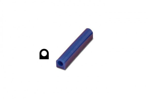 Blue D Shape Wax Tube