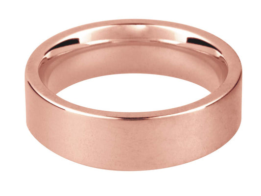 9ct Red Gold Easy Fit Wedding Ring 2.0mm Medium Weight