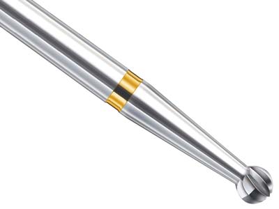 6 Busch Carbide Ball Burs 0.4mm.