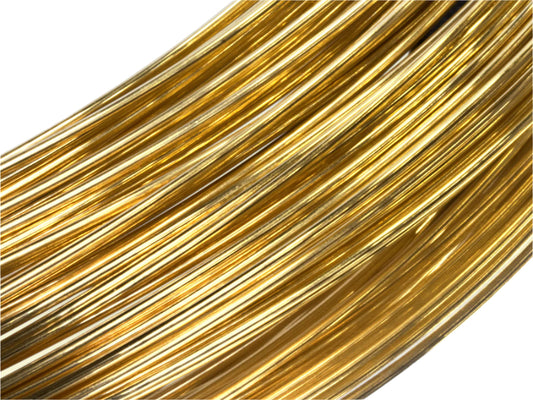 18ct Yellow Gold Round Wire