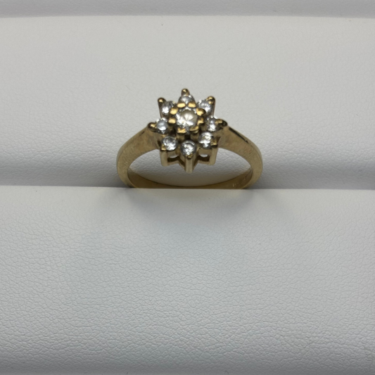9ct Yellow Dress Ring Div305