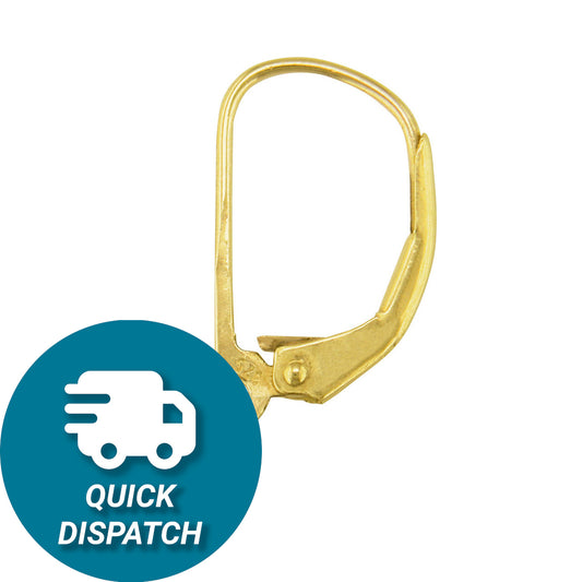 9ct Yellow Gold Continental Ear Wire