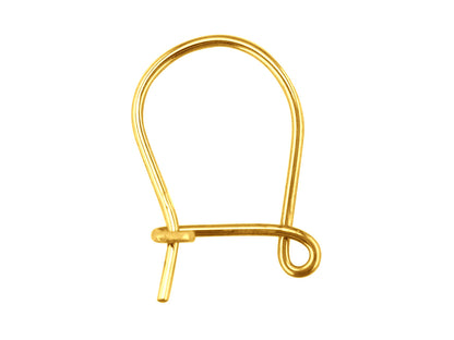 9ct Yellow Gold Safety Hook Wire