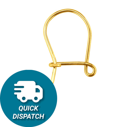 9ct Yellow Gold Safety Hook Wire