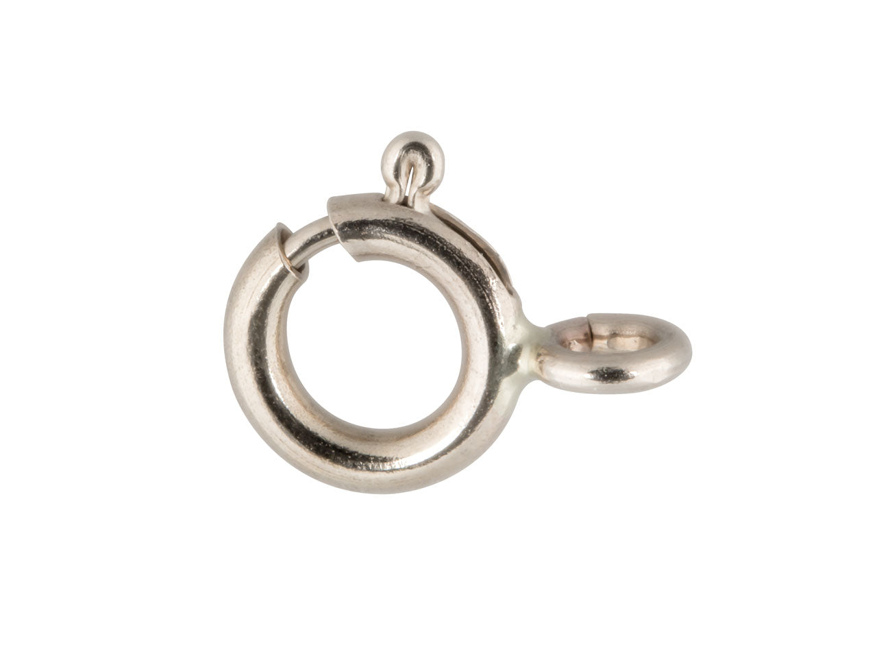 9ct White Gold Bolt Ring Open 5.5mm
