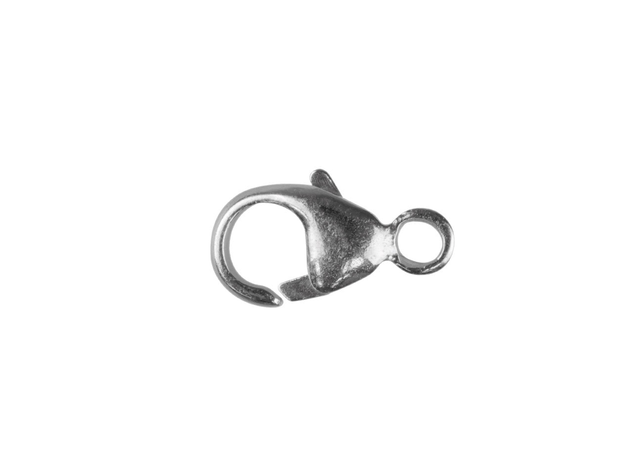 9ct White Gold Carabiner