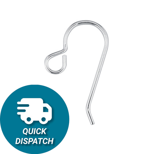 Sterling Silver Earring Hook Wire Plain
