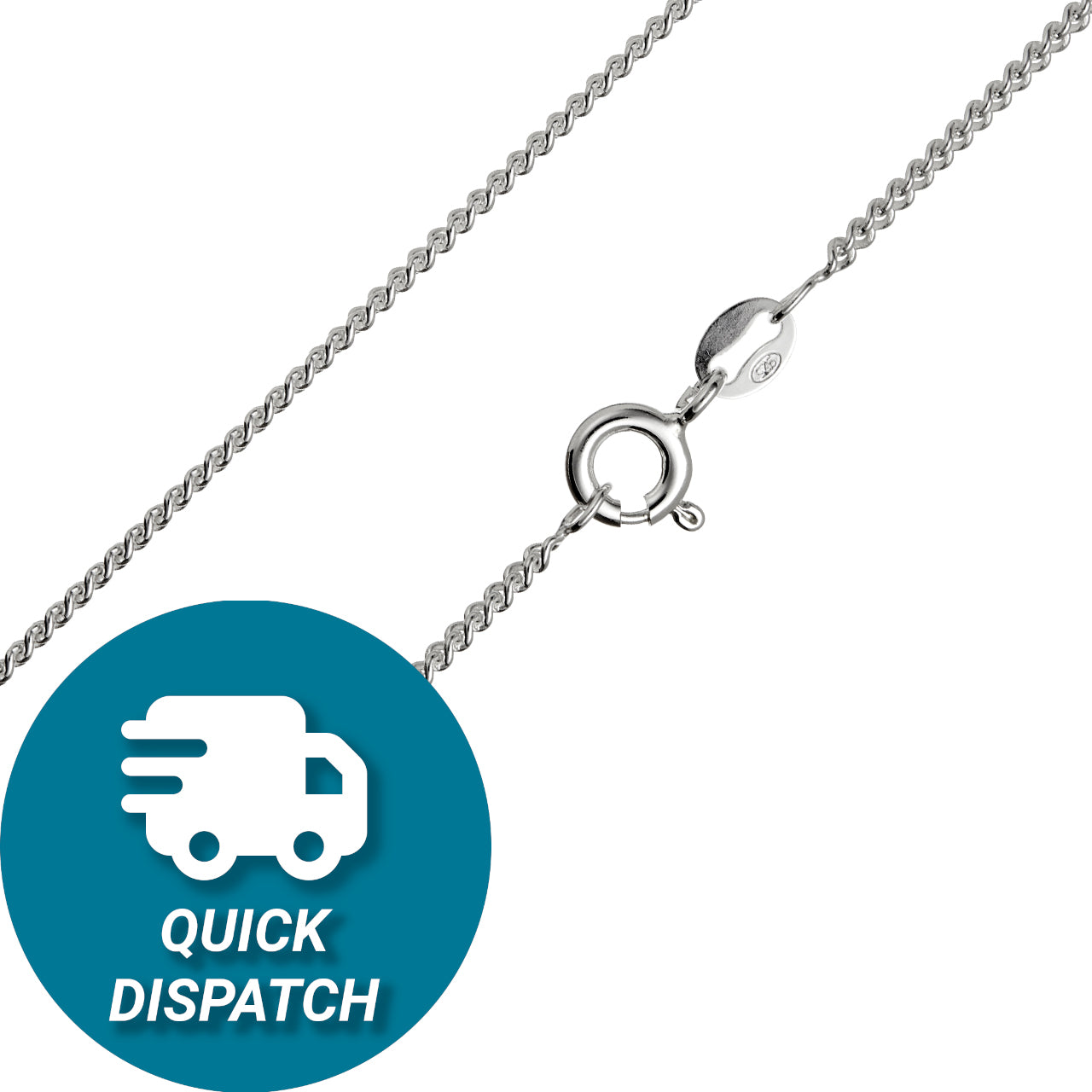 Sterling Silver 1.7mm Curb Chain