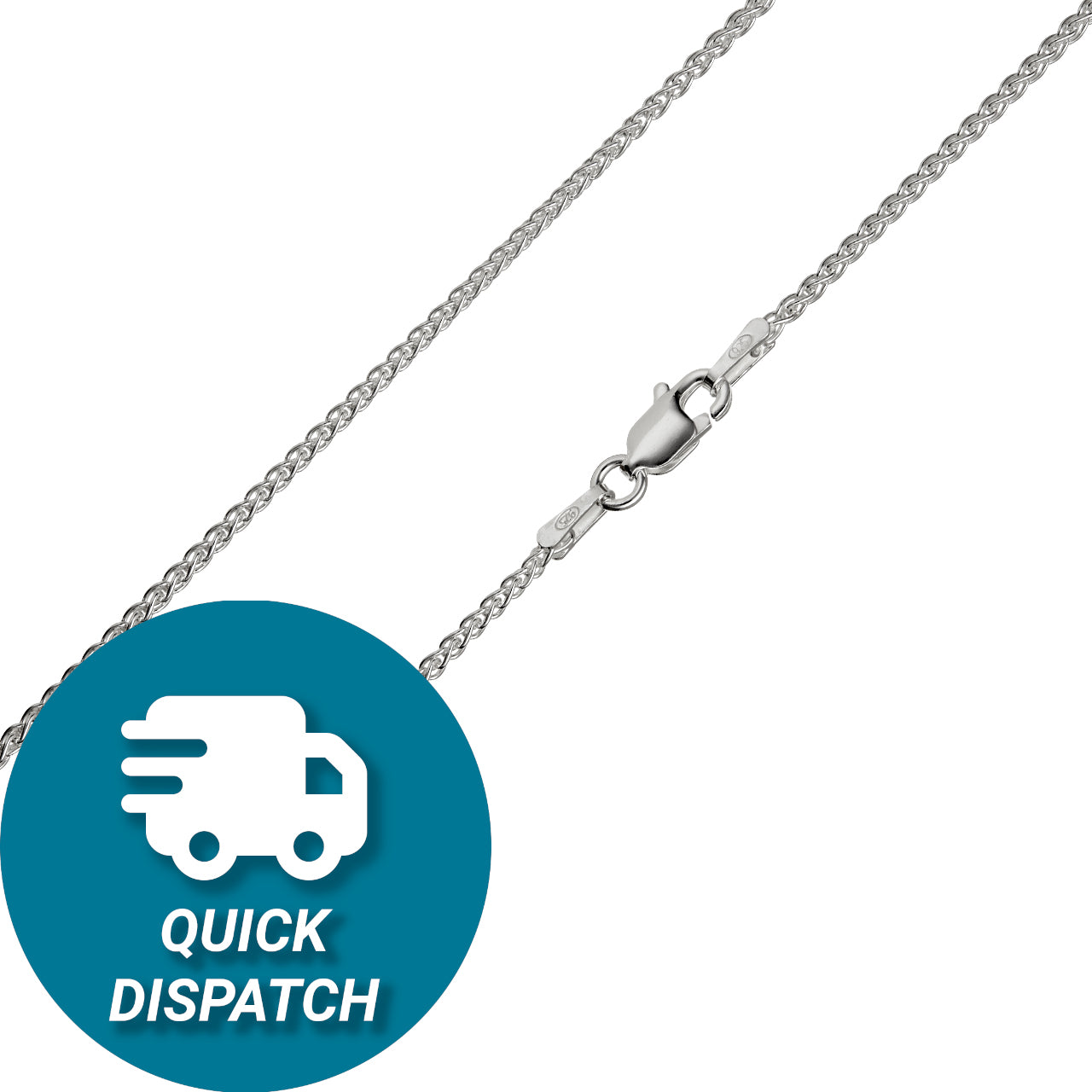 Sterling Silver 1.5mm Spiga Chain