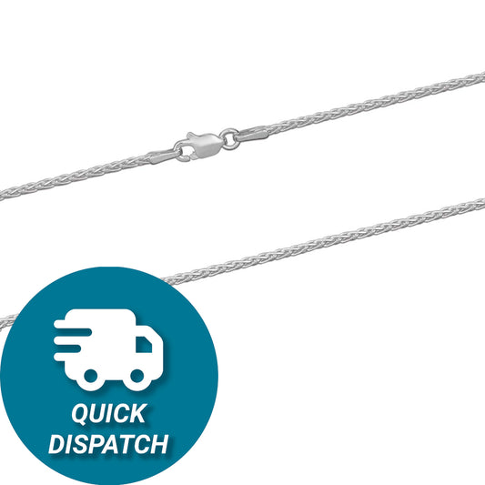 Sterling Silver 2.5mm Spiga Chain